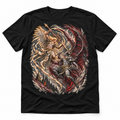 War of the Eternal black angel versus demon graphic T-shirt – Astral Drift