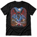 Mothman black graphic T-shirt by Astral Drift
