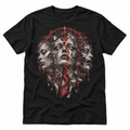 Fractured Mind black psychological horror graphic T-shirt by Astral Drift