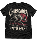 Chupacabra - After Dark black graphic T-shirt by Astral Drift